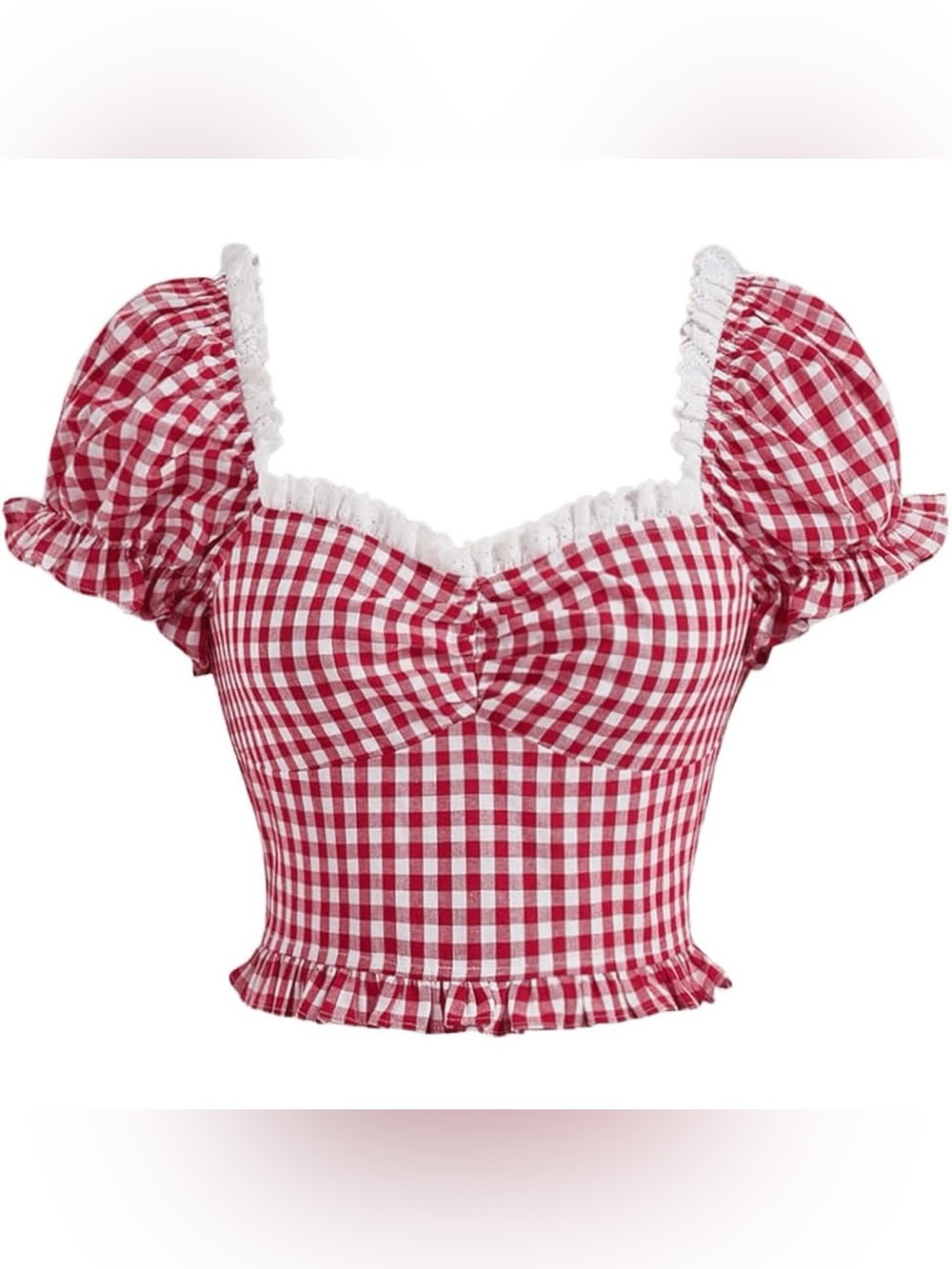 Gingham crop top